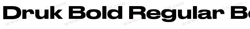 Druk Bold Regular Bo字体转换